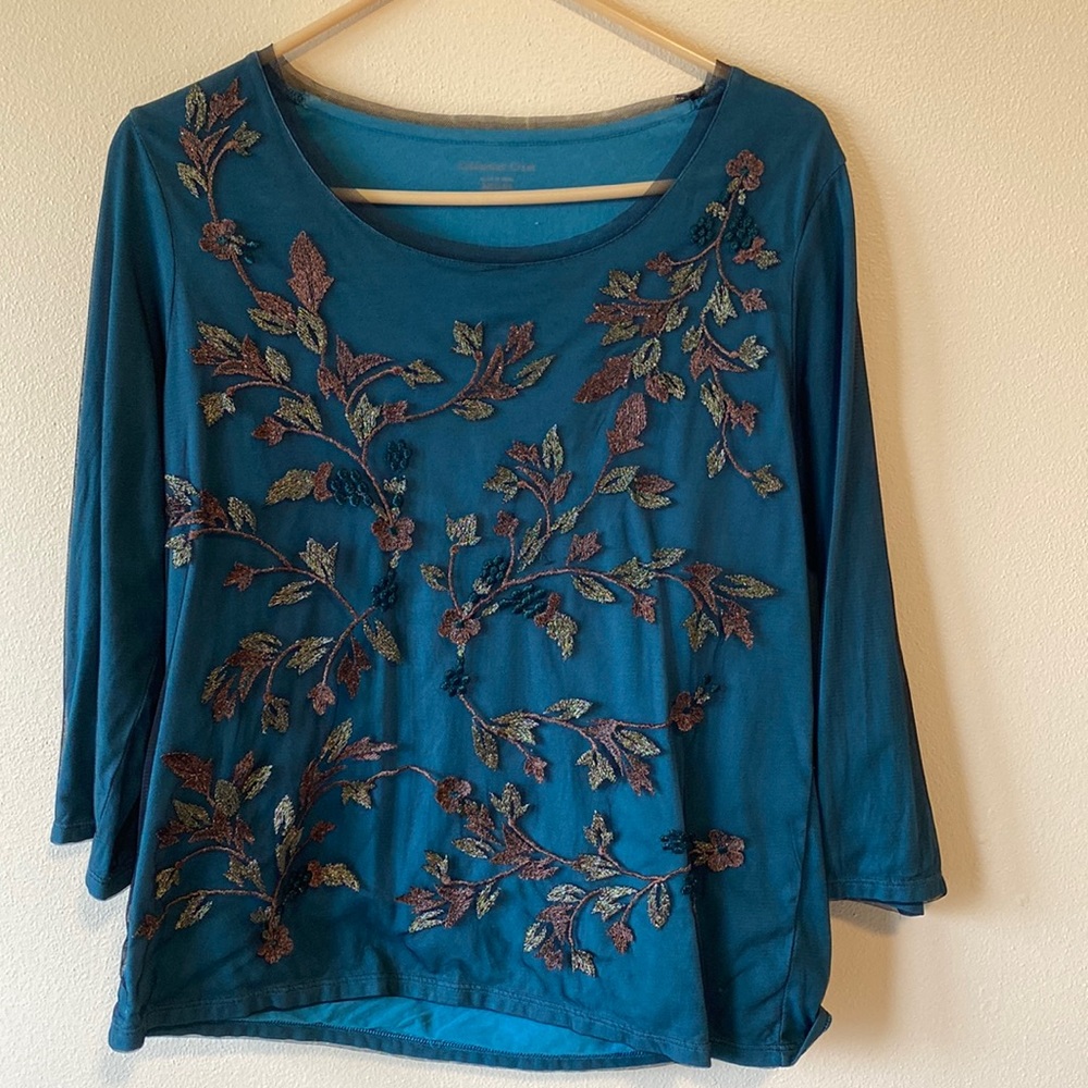 Coldwater Creek 3/4 Length Sleeve Top